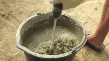 Beton harcı karıştırma görüntüleri