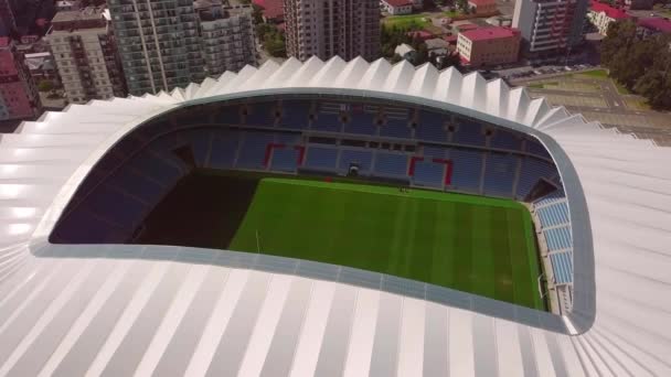 BATUMI, GEORGIA-AUGUST 30, 2021: bird 's eye view of the Dinamo — стоковое видео