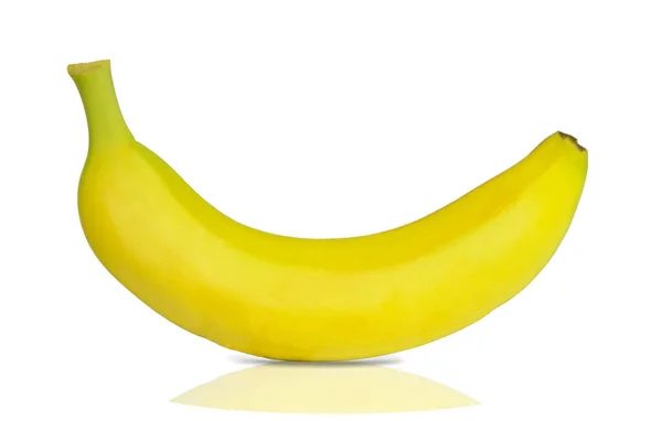 Банан Белом Фоне Изолета — стоковое фото