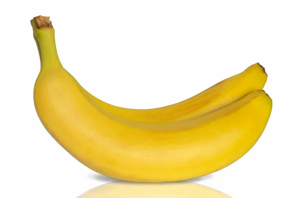 Bananen Een Witte Achtergrond Isoleet — Stockfoto