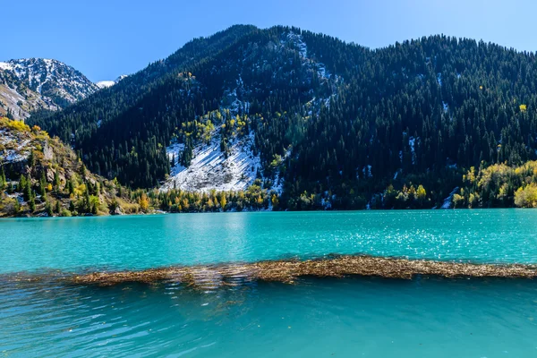 Alpine lake Issyk Stock Photo