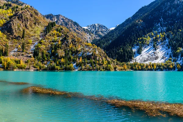 Alpine lake Issyk Stock Image