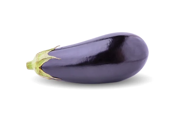 Aubergine geïsoleerd op een witte — Stockfoto