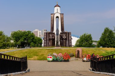 Belarus askerler için adanmış bir anıt