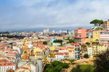 Lizbon cityscape, geleneksel mimarisi