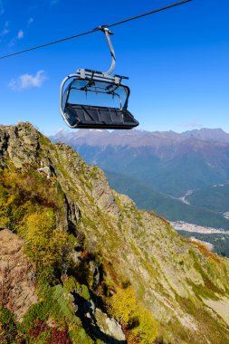 Teleferik doğal dağlarda