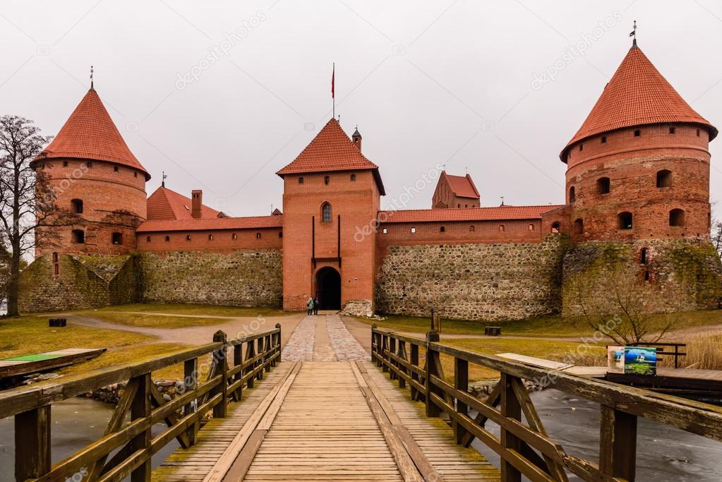Trakai Castle in winter 