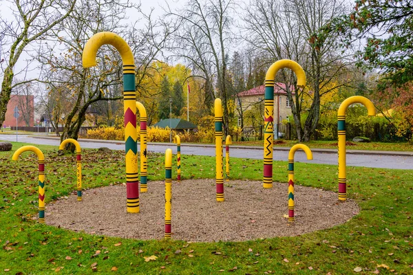 Sigulda Letonia Octubre 2019 Turismo Letonia Cane Park Una Atracción — Foto de Stock