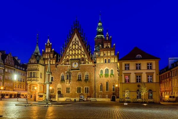 Breslau Polen Oktober 2019 Besichtigung Polens Rathaus Der Breslauer Altstadt — Stockfoto