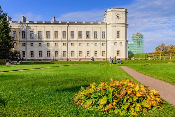 Gatchina Petersburg Rosja Października 2020 Zwiedzanie Petersburga Gatchina Palace Jest — Zdjęcie stockowe