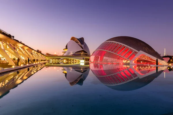 Valencia Spanien Januari 2020 Sevärdheter Valencia Modern Arkitektur Staden För — Stockfoto