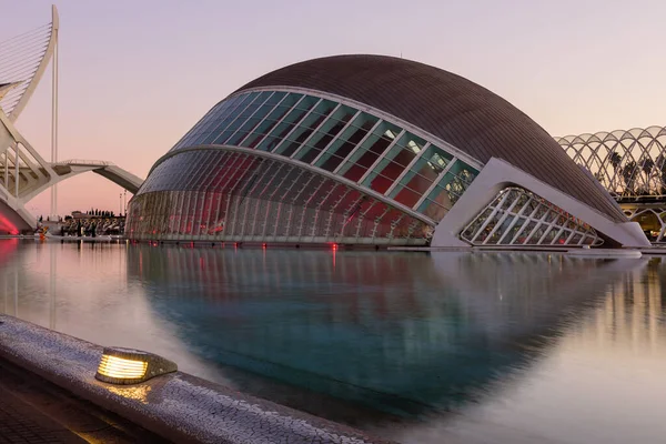 Valencia Spanien Januari 2020 Sevärdheter Valencia Modern Arkitektur Staden För — Stockfoto