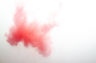 Suda akrilik kırmızı renkler. Soyut arkaplan. Soyut boyalar.