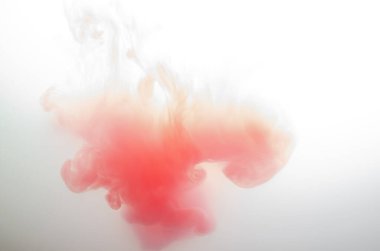 Suda akrilik kırmızı renkler. Soyut arkaplan. Soyut boyalar.