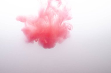 Suda akrilik kırmızı renkler. Soyut arkaplan. Soyut boyalar.