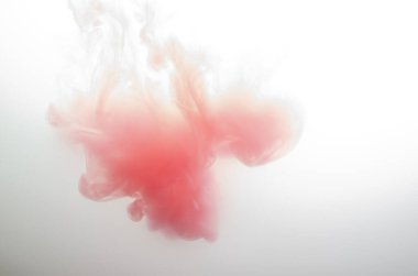 Suda akrilik kırmızı renkler. Soyut arkaplan. Soyut boyalar.