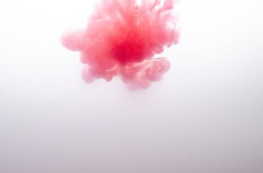 Suda akrilik kırmızı renkler. Soyut arkaplan. Soyut boyalar.