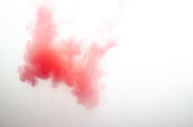 Suda akrilik kırmızı renkler. Soyut arkaplan. Soyut boyalar.