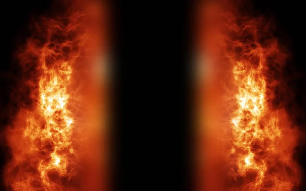 Cyfrowe Renderowanie Realistyczne Tło Spalania Ognia — Zdjęcie stockowe