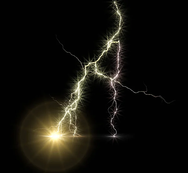 Digitale Rendering Energetische Verlichting Elektrische Achtergrond — Stockfoto