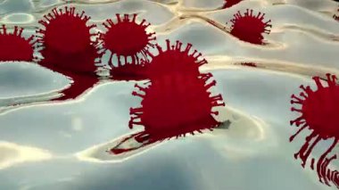 3D Hazırlama Corona Virüsü Covid-19 Salgını
