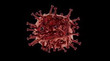 3D Hazırlama Corona Virüsü Covid-19 Salgını