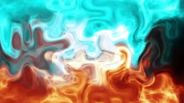 Digital Rendering Abstract Creative Wavy Curls — Stock Video