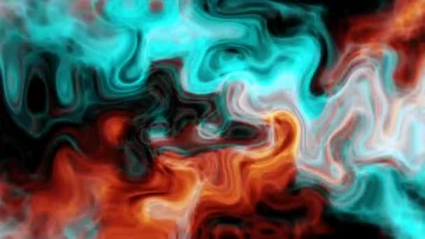 Digital Rendering Abstract Creative Wavy Curls — Stock video