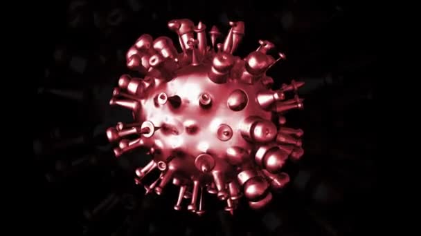 Rendering Corona Virus Covid Pandemic Waves — Vídeo de stock