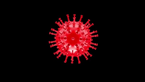 Rendering Corona Virus Covid Pandemic Waves — Stock Video