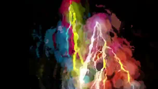 数码渲染高能量振动美丽的背景 — 图库视频影像