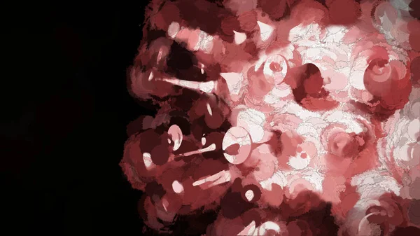 Digitale Illustration Coronavirus Covid Pandemiewellen — Stockfoto