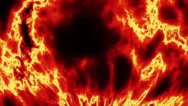 Digitální Vykreslování Abstrakt Hot Fire Krásné Pozadí — Stock video