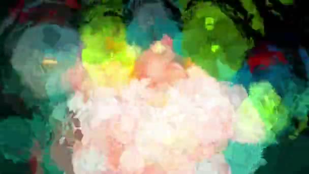 Dijital Renklendirme Canlı Güzel Arkaplan — Stok video