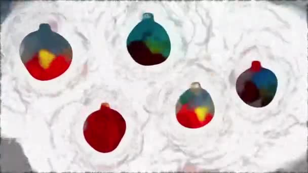 Hintergrund Der Weihnachtsbaumparty — Stockvideo
