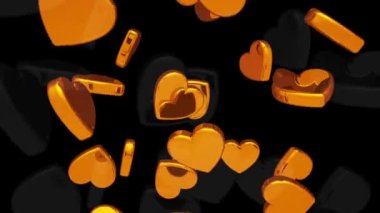 3B Hazırlama Romantik Kalpler Arkaplanı