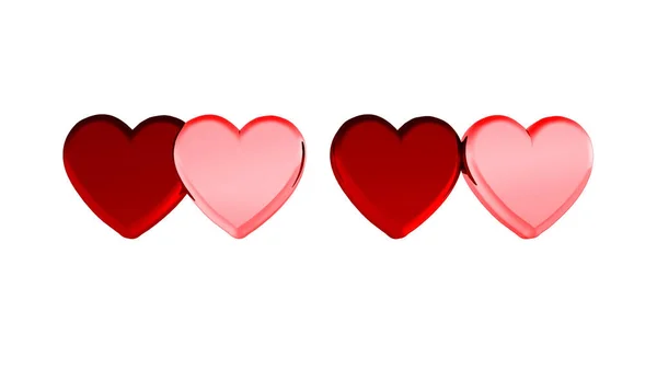 Representación Corazón Romántico Fondo — Foto de Stock