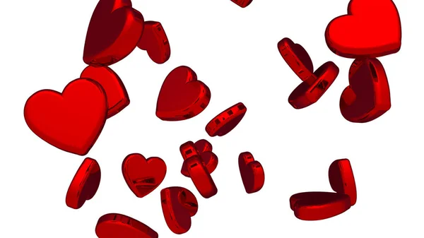 Rendering Romantic Heart Background — Stock Photo, Image
