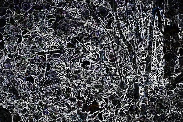 Отрасли Digital Illustration Abstract Trees — стоковое фото