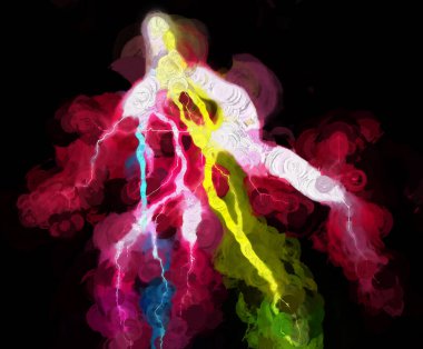 Dijital Görüntü Yüksek Enerji Enerjisi Canlı Güzel Arkaplan