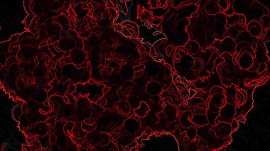 Dijital İllüstrasyon Eğlenceli Stil Soyutlaması