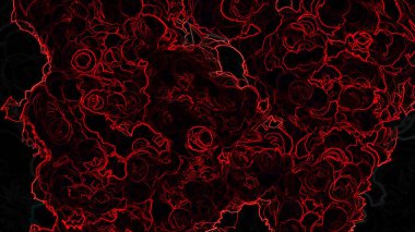 Dijital İllüstrasyon Eğlenceli Stil Soyutlaması