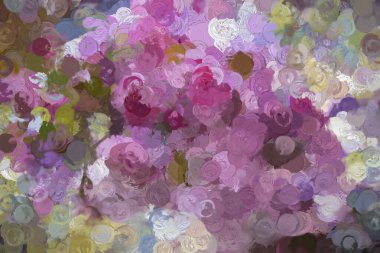 Dijital Resim Güzel Pembe Çiçekler