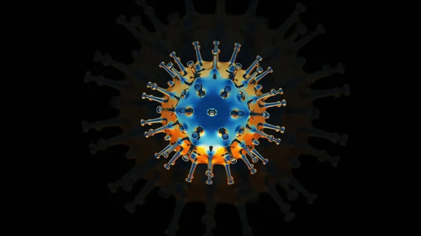 Rendering Corona Virus Covid Pandemia — Foto de Stock