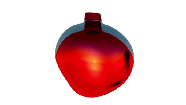 Rendering Natale Bauble Frammenti — Video Stock