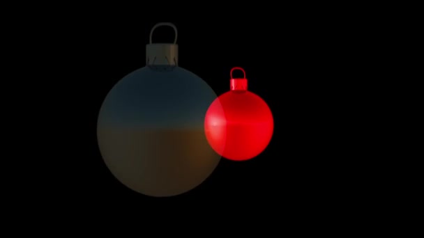 Natale Bauble Partito Sfondo — Video Stock