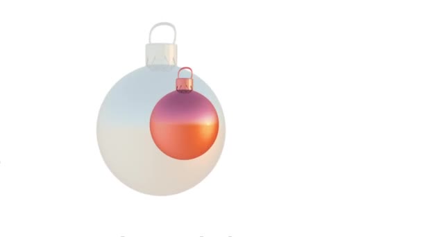 Christmas Bauble Party Background — Stock Video