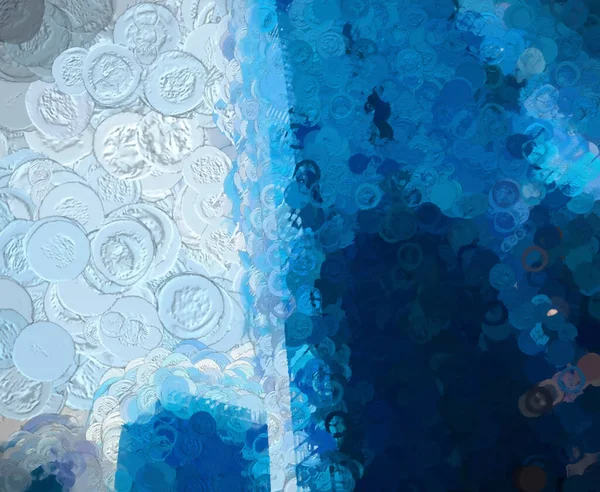Digitale Illustration Wolkenkratzer Postkarte Hintergrund Effekt — Stockfoto