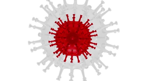 Onde Pandemiche Covid Del Virus Corona Rendering — Video Stock