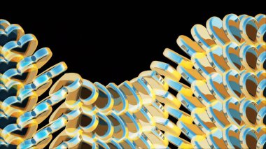 3D Görüntü Romantik Eğlence Kalpleri